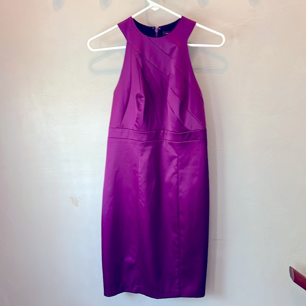 Satin royal purple Limited dress.